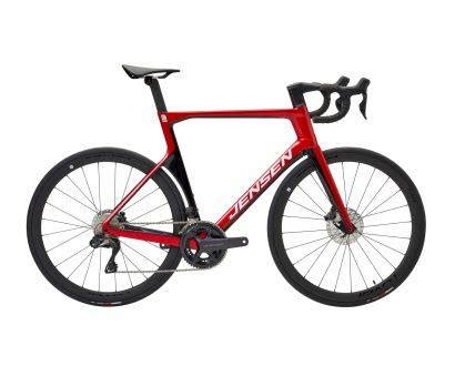 JENSEN CC6 Carbon Disc Rød Shimano 105.